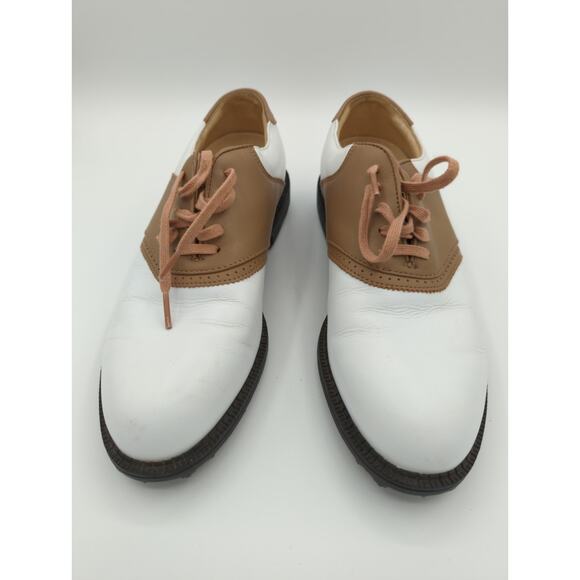 Nike Golf Other - Nike Air Comfort Mens Size 7.5W Waverly White/Brown Soft Spike Golf Shoes